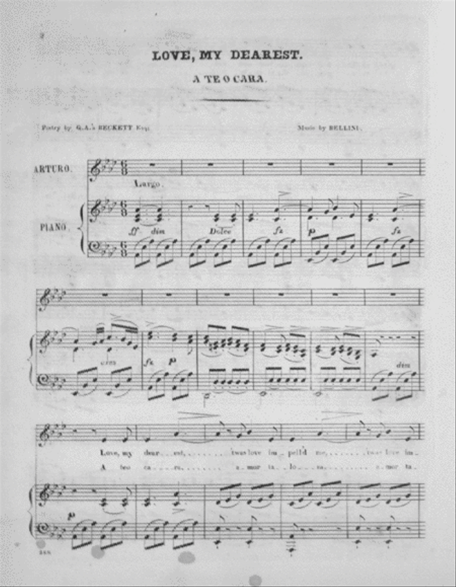 Vocal Beauties of Bellini's Opera, I Puritani. Air. Love My Dearest