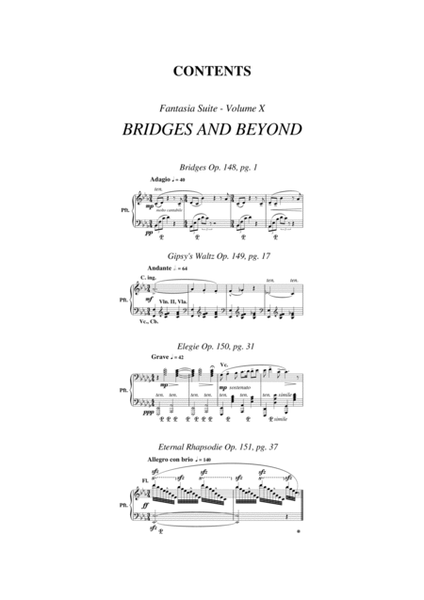 BRIDGES AND BEYOND - Volume 10a (Two Pianos) - Fantasia Suite