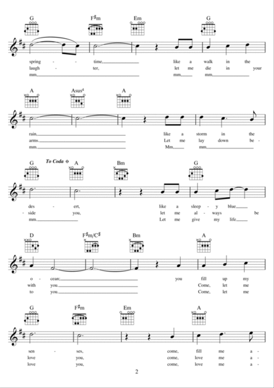 Annie's Song Annie's Song Piano scores gallery preview page 2