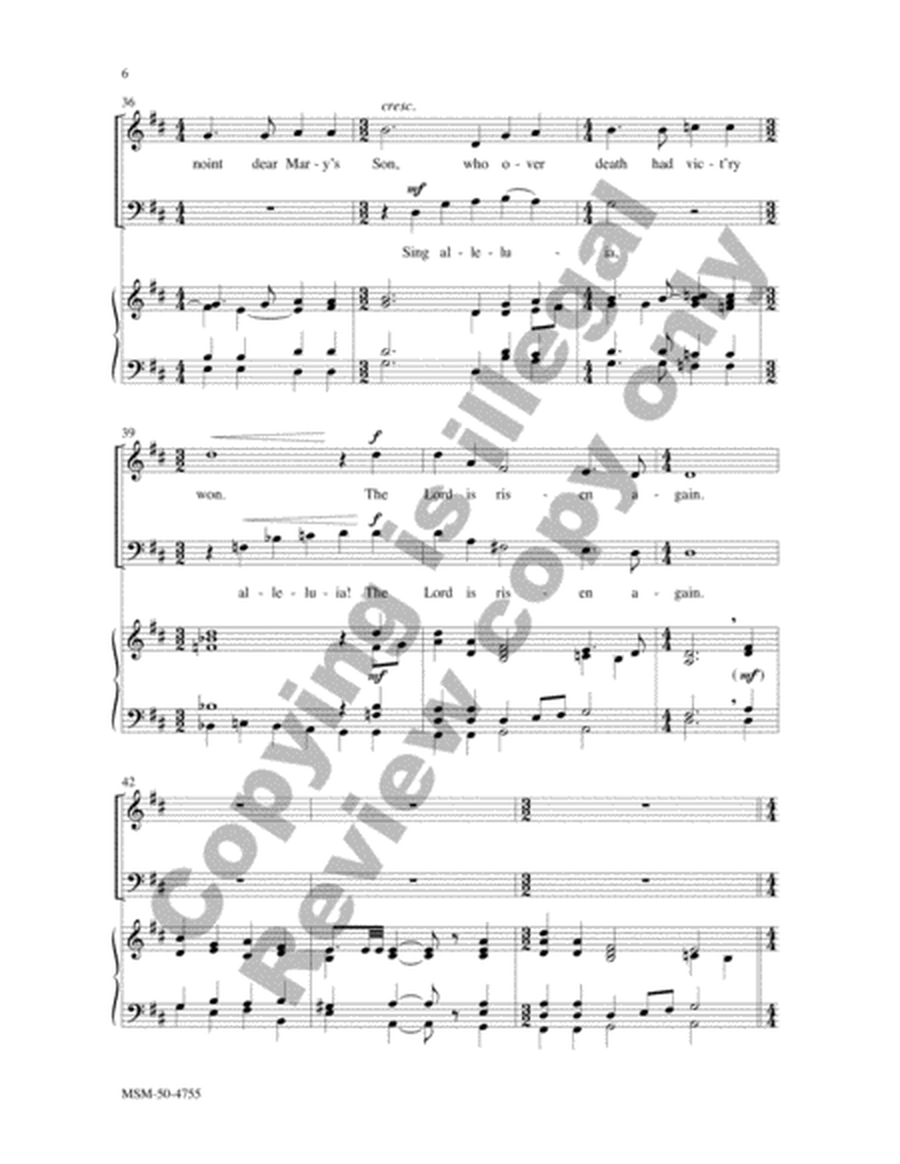 The Lord Is Risen Again (Choral Score) image number null