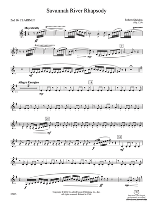 Savannah River Rhapsody: 2nd B-flat Clarinet