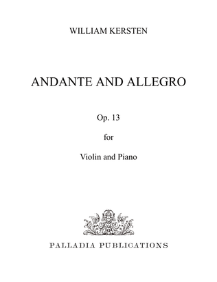Andante and Allegro for Violin and Piano