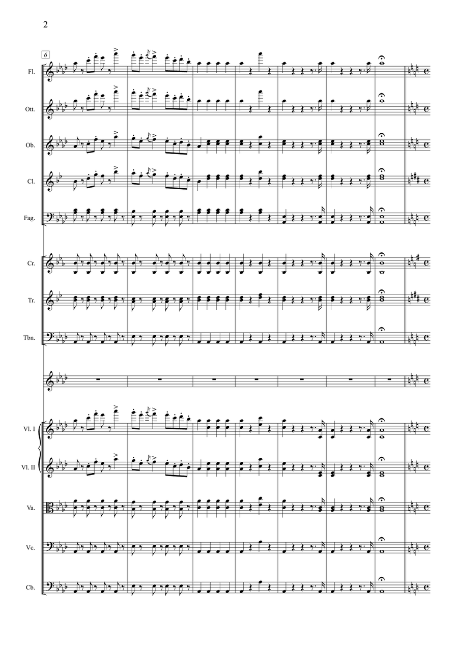 La Traviata - E strano... Ah forse e lui... Sempre libera (Concert version) Large Ensemble scores gallery preview page 4