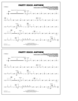Book cover for Party Rock Anthem - Cymbals