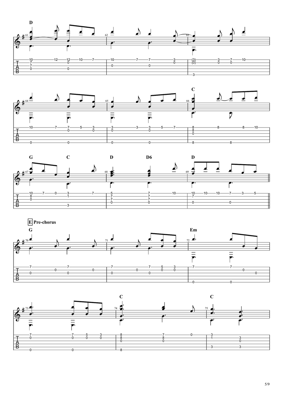 Perfect Acoustic Guitar scores gallery preview page 5