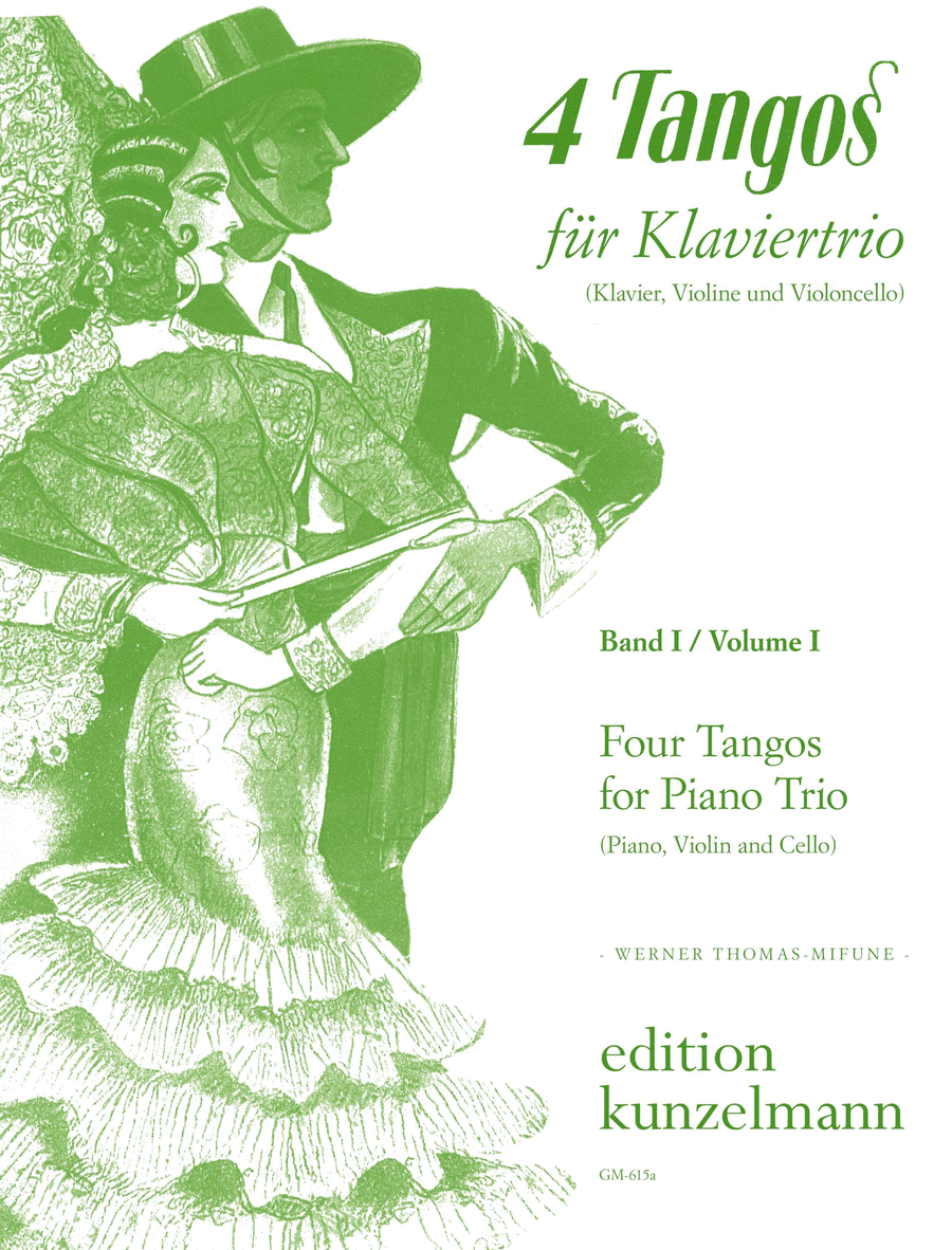 4 Tangos fur Klaviertrio - Band I Piano Trio scores gallery preview page 1