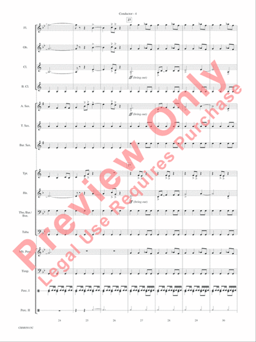 Themes from Star Wars: Episode III Revenge of the Sith Concert Band scores gallery preview page 7