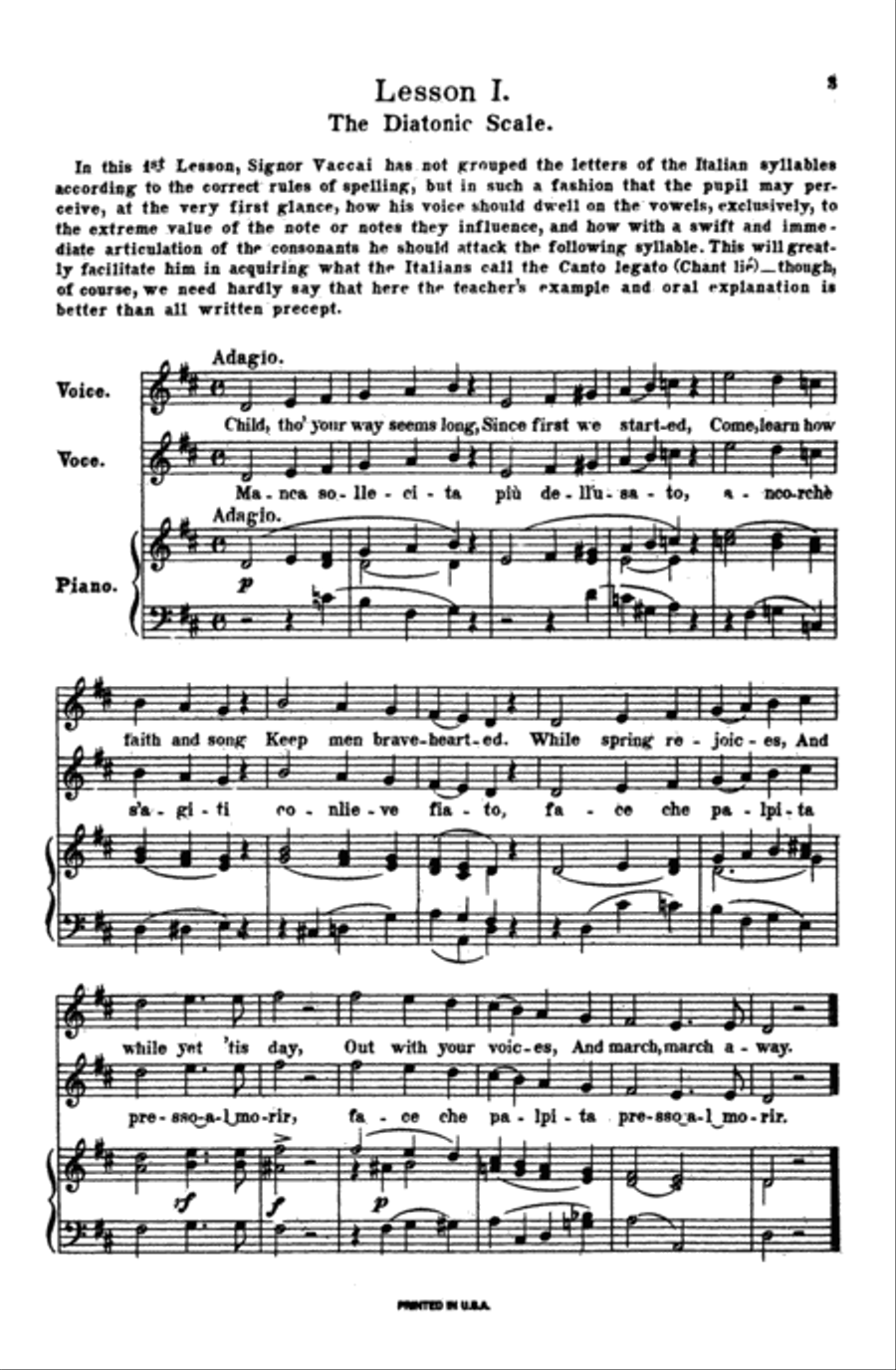 Practical Italian Vocal Method (Marzials) Voice scores gallery preview page 8