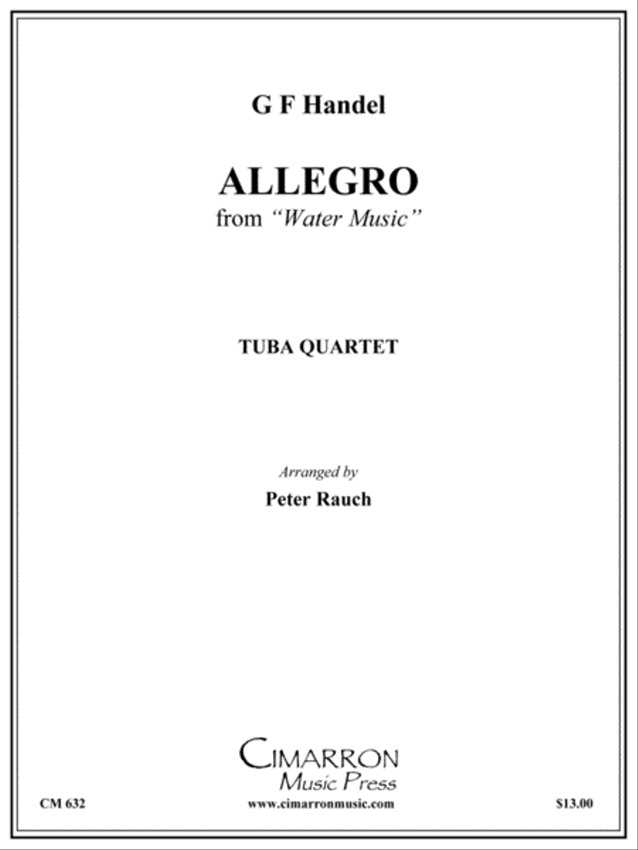 Allegro from Water Music EETT scores gallery preview page 1
