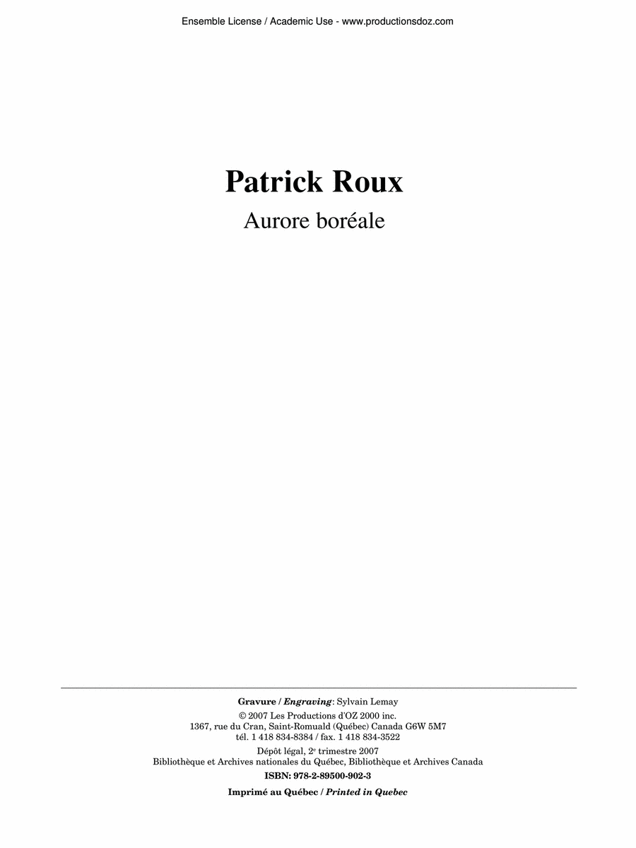 Scènes panoramiques - Aurore boréale Classical Guitar scores gallery preview page 1