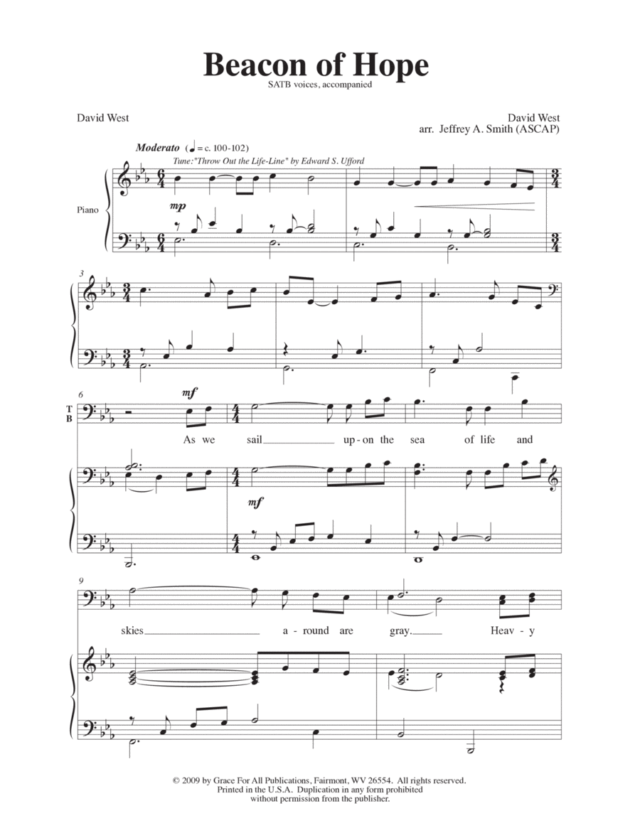 Beacon of Hope 4-Part scores gallery preview page 1