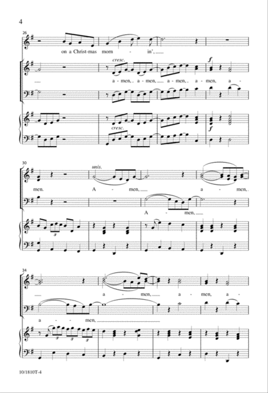 Amen Amen 3-Part scores gallery preview page 4