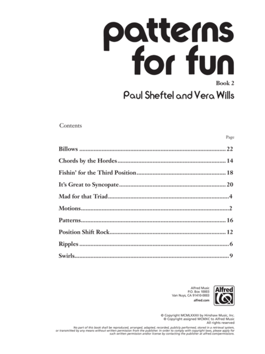 Patterns for Fun, Book 2