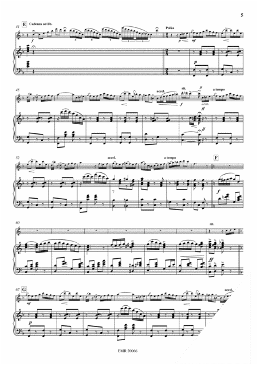 Fantastic Polka Flute Solo scores gallery preview page 5