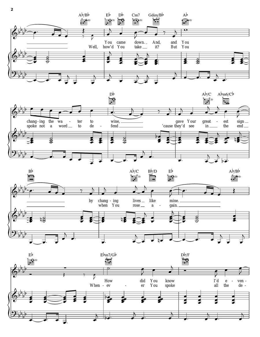 You! You! Piano, Vocal, Guitar scores gallery preview page 2