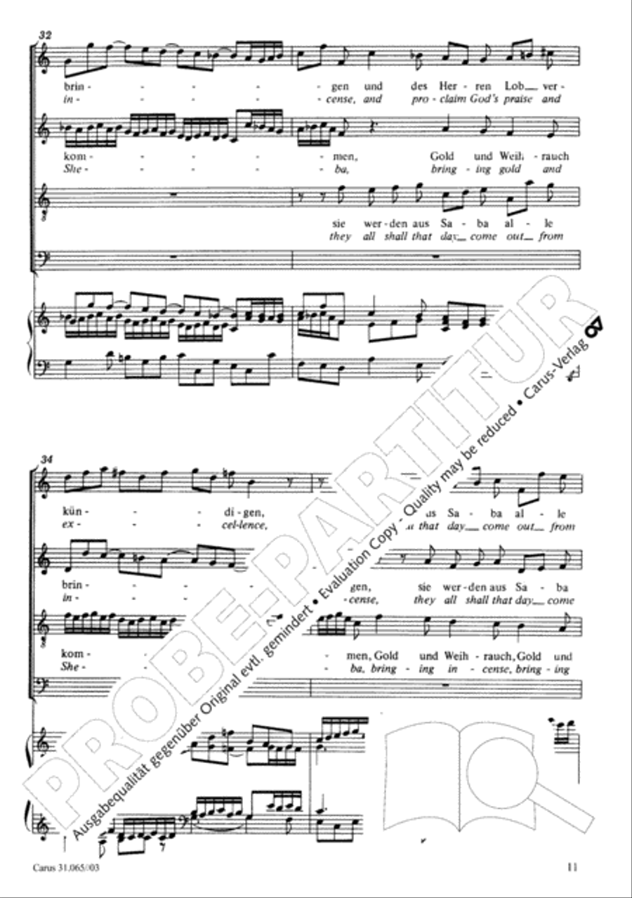 They all shall day come out from Sheba (Sie werden aus Saba alle kommen) TB scores gallery preview page 12