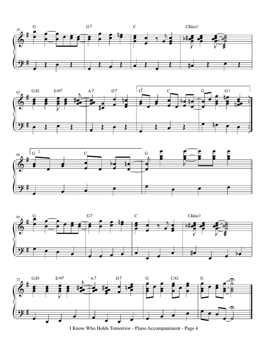 I Know Who Holds Tomorrow A Cappella scores gallery preview page 6