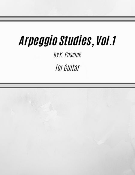Arpeggio Studies for Guitar, Vol. 1 image number null