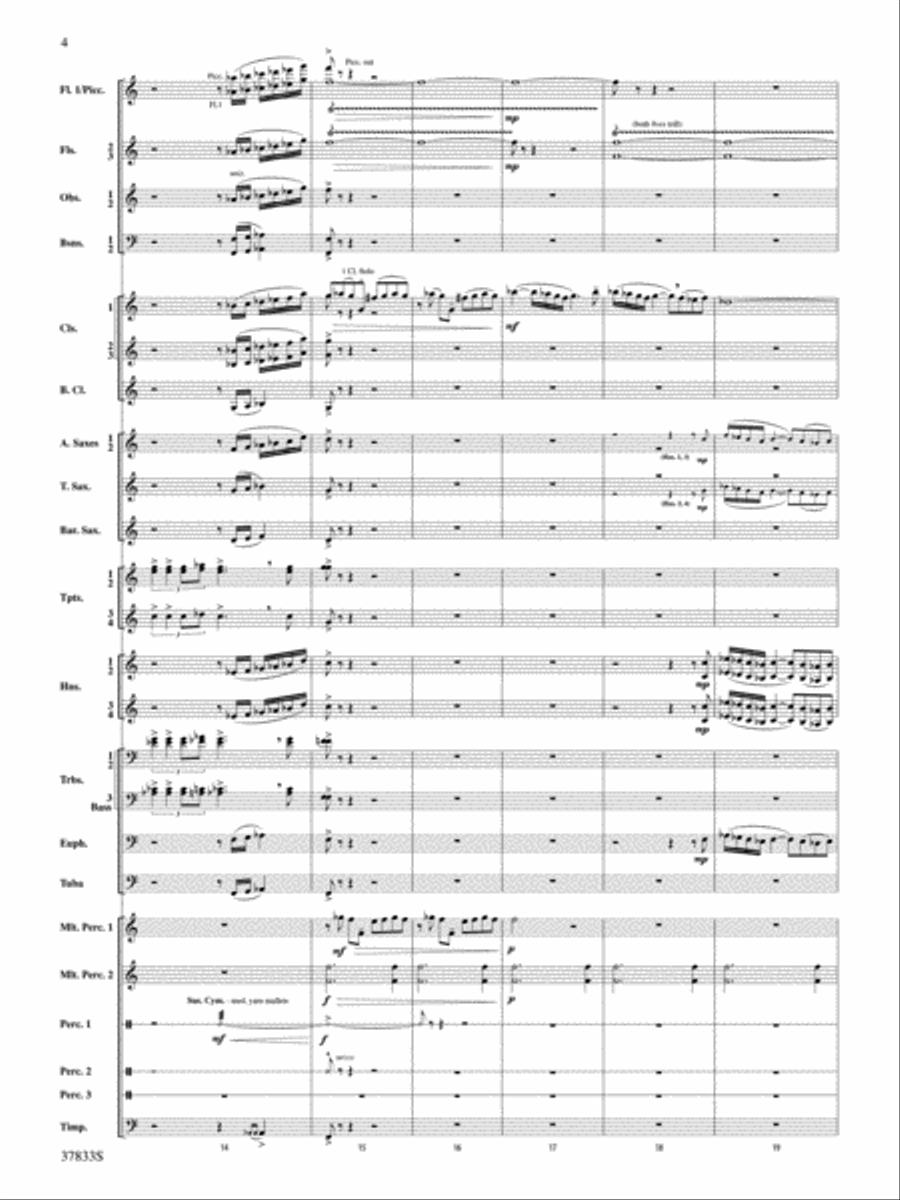 Symphonic Essay: Score Concert Band scores gallery preview page 4