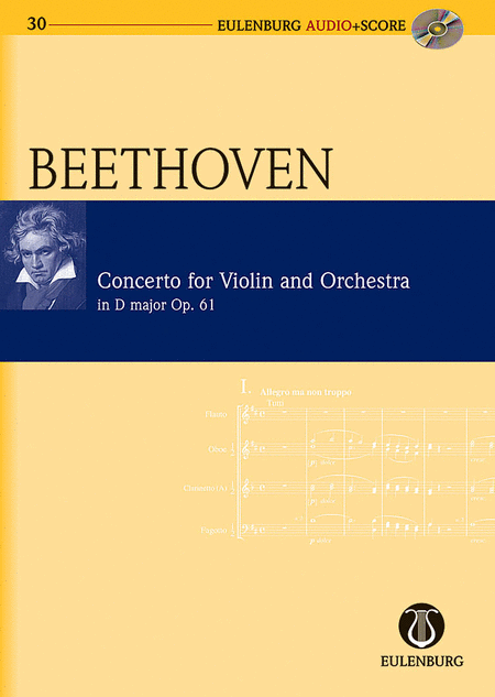 Beethoven: Violin Concerto D Major Op61 Study Score/cd