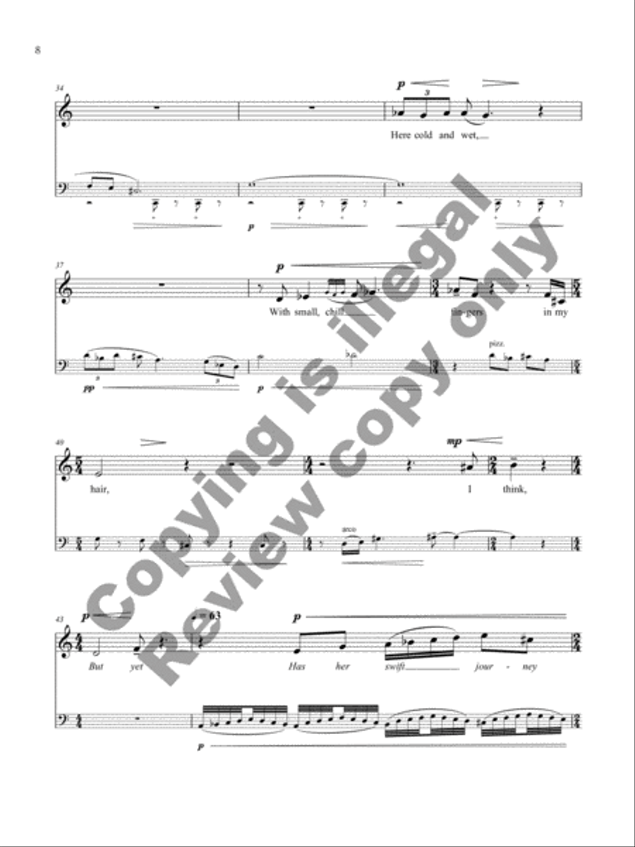 One Art Mezzo-Soprano Voice scores gallery preview page 6
