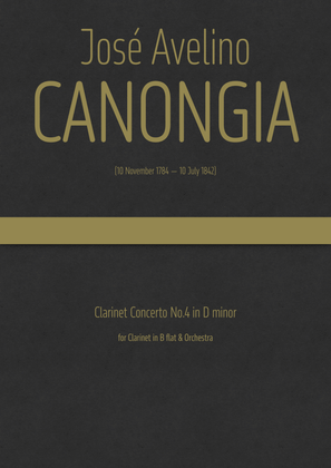 Canongia - Clarinet Concerto No.4 in D minor