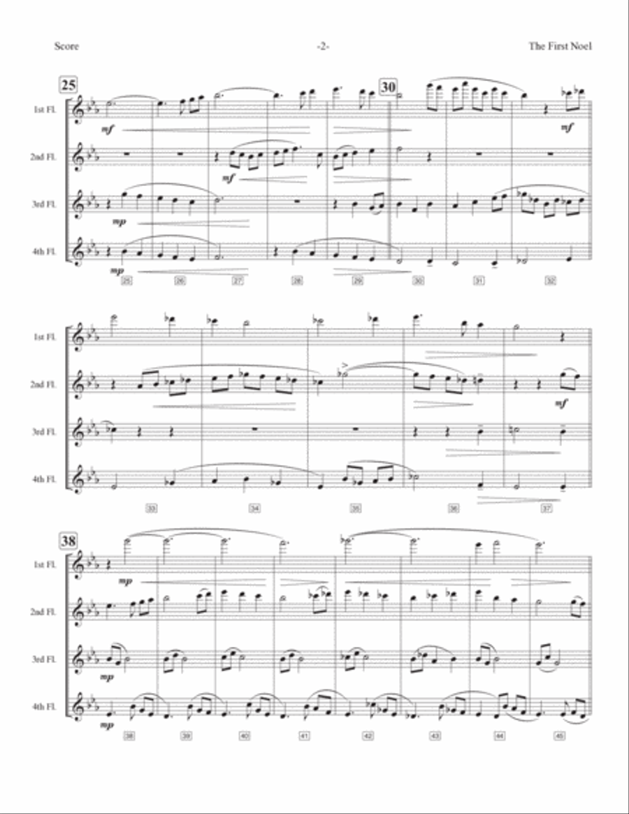 The First Noel Woodwind Quartet scores gallery preview page 3