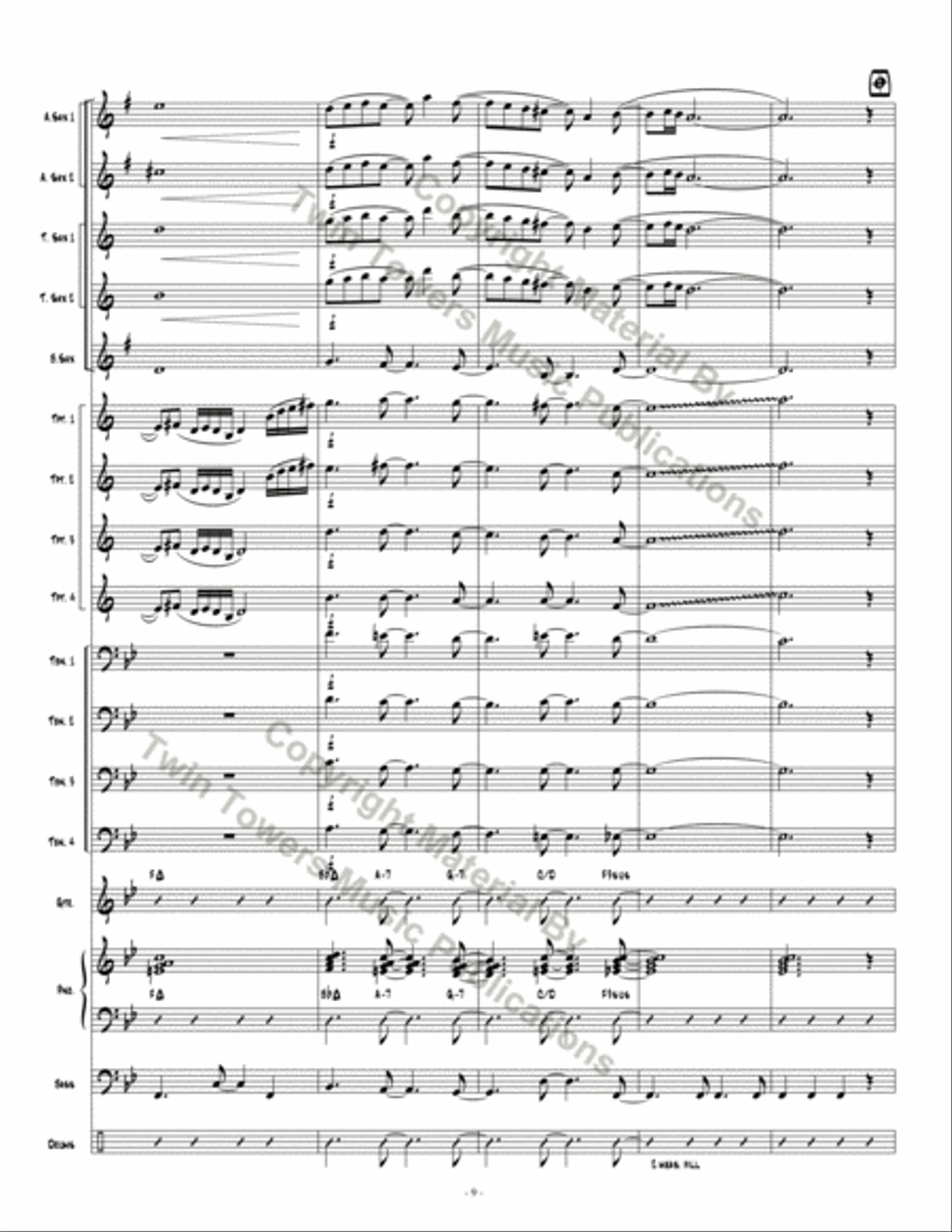 Skyline Bossa Skyline Bossa Jazz Ensemble scores gallery preview page 10
