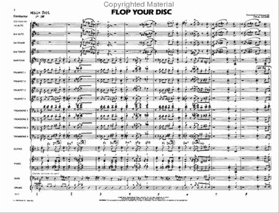 Flop Your Disc Flop Your Disc Jazz Ensemble scores gallery preview page 2