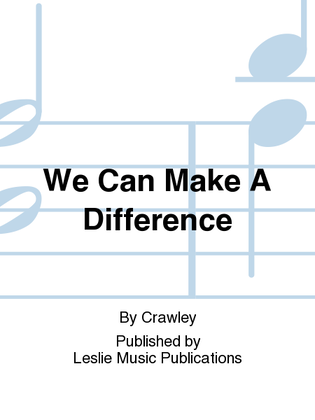 Book cover for We Can Make a Difference