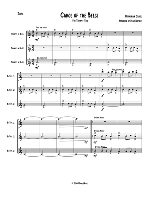 Carol of the Bells (for Trumpet Trio)
