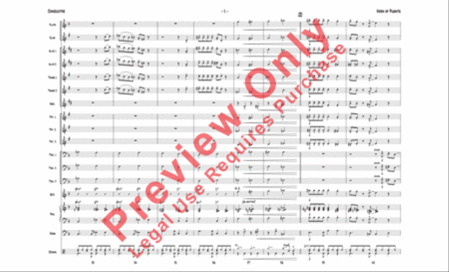 Horn of Puente Jazz Ensemble scores gallery preview page 20