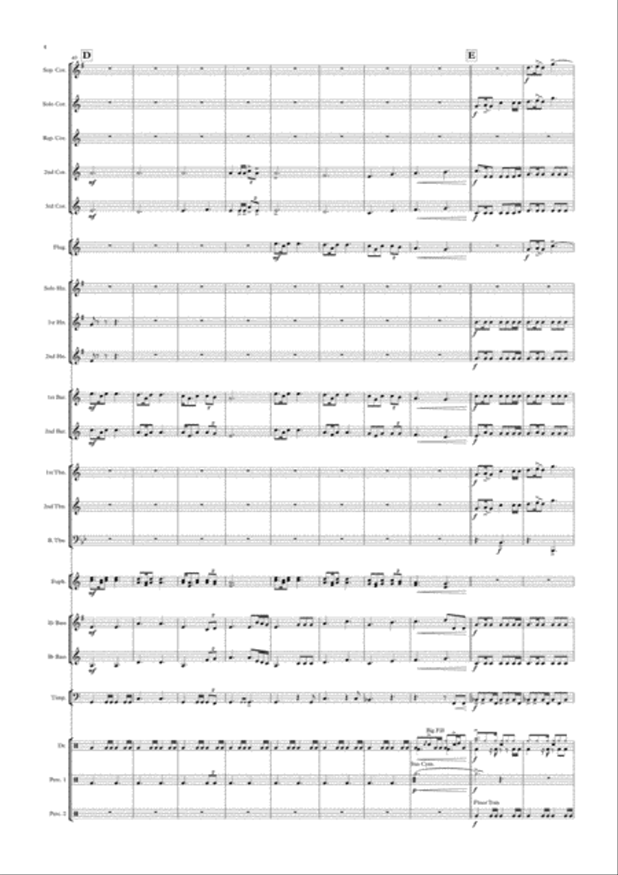 Skye Boat Fantasie Skye Boat Fantasie Brass Ensemble scores gallery preview page 4