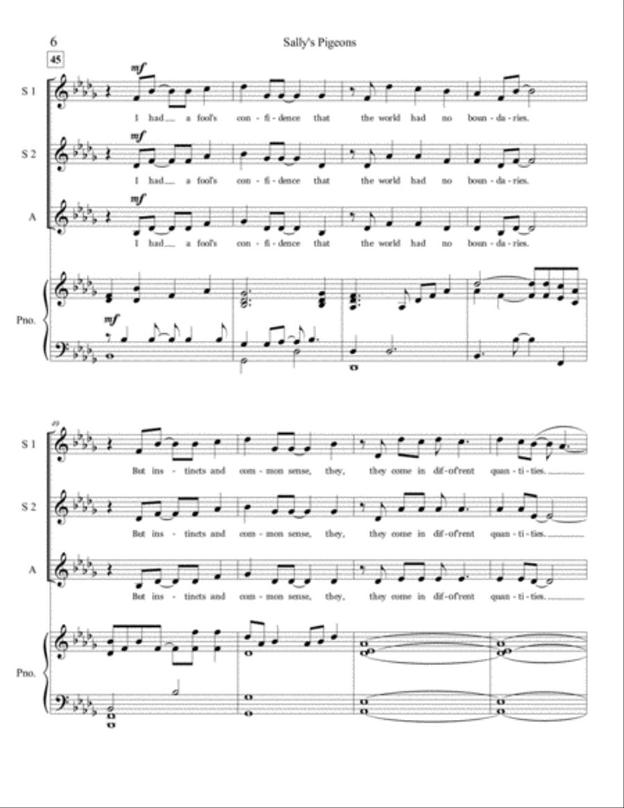Sally's Pigeon's SSA scores gallery preview page 6