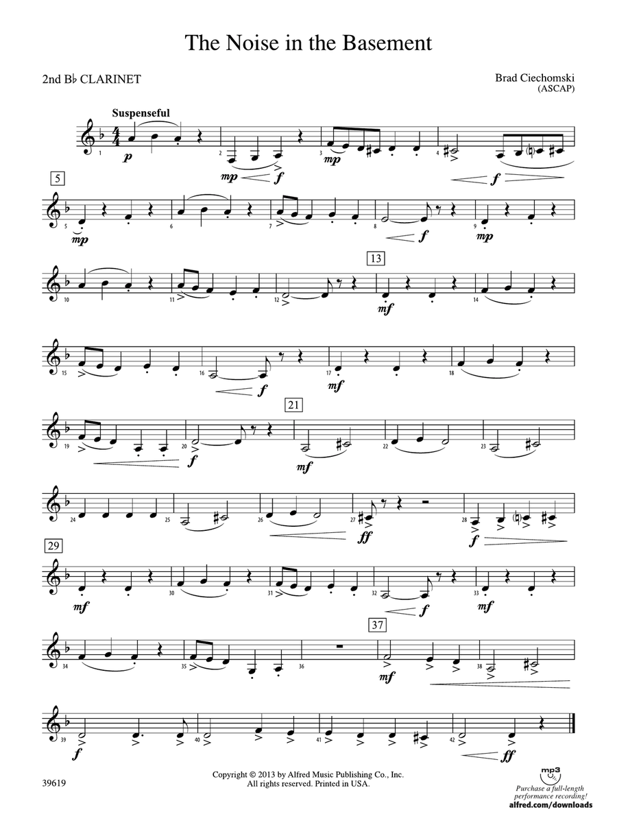 The Noise in the Basement: 2nd B-flat Clarinet