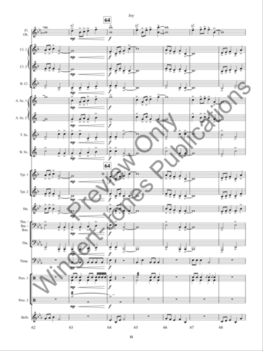 Joy Concert Band scores gallery preview page 15