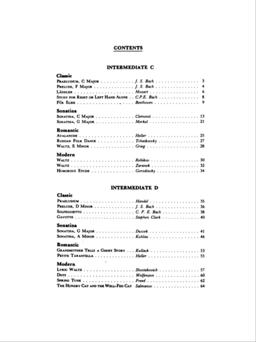 Guild Repertoire -- Piano Music Appropriate for the Auditions of the National Guild of Piano Teachers Piano Method scores gallery preview page 5