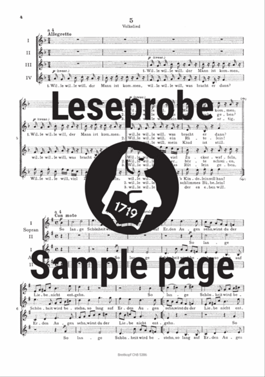 13 Canons Op. 113 A Cappella scores gallery preview page 5