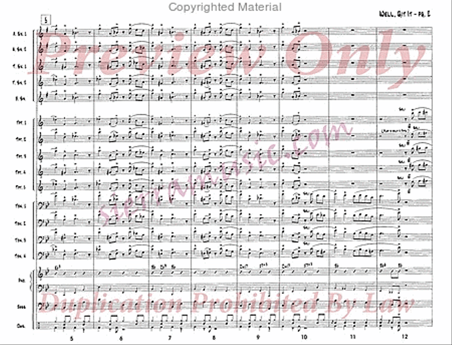 Well, Git It Jazz Ensemble scores gallery preview page 3