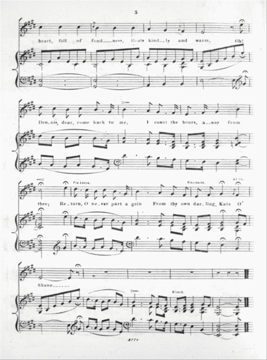The Harp of Erin, or, Songs of Killarney. Kate O'Shane Harp scores gallery preview page 3