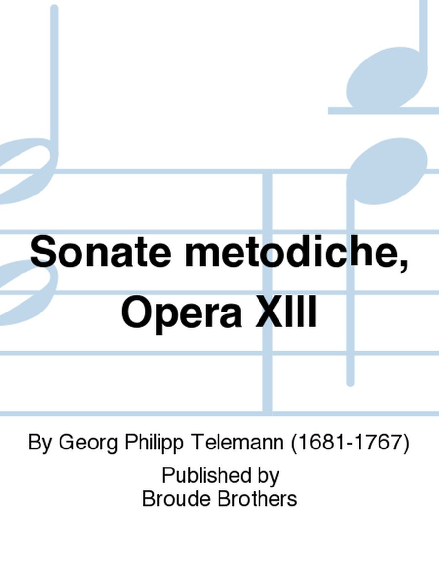 Sonate Metodiche a Violino Solo o Flauto trav