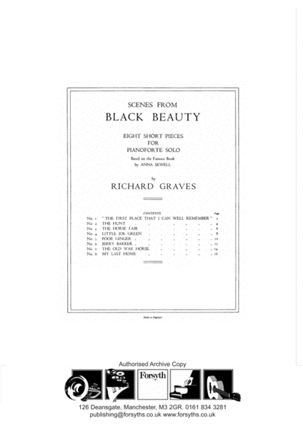 Scenes from Black Beauty