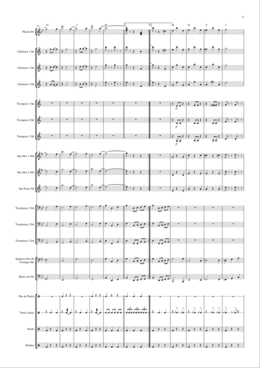 Maria Cândida de Oliveira Concert Band scores gallery preview page 5