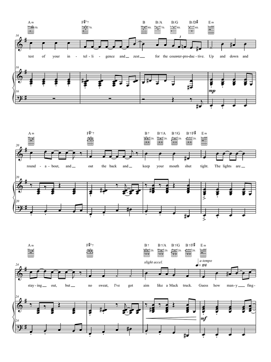 Mandy Goes To Med School Mandy Goes To Med School Piano, Vocal, Guitar scores gallery preview page 2