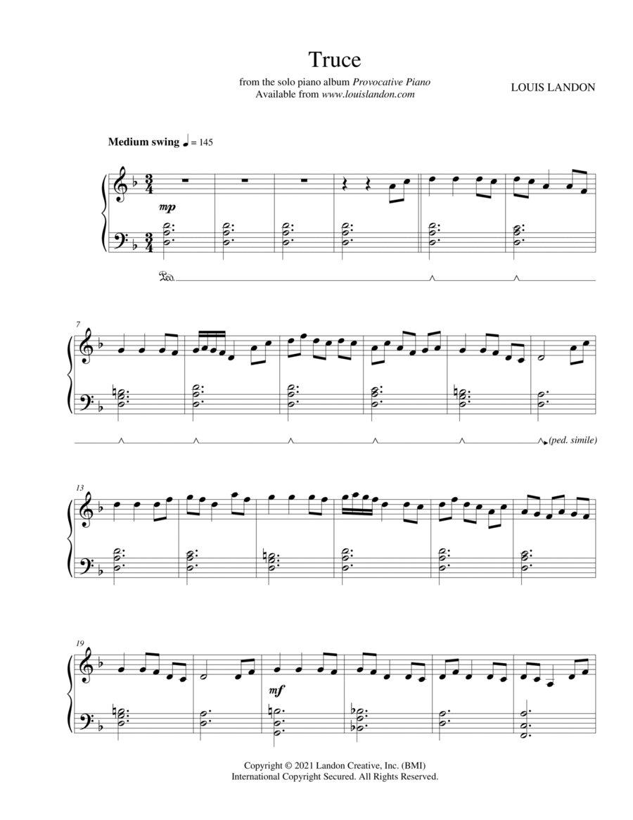 Truce piano deals