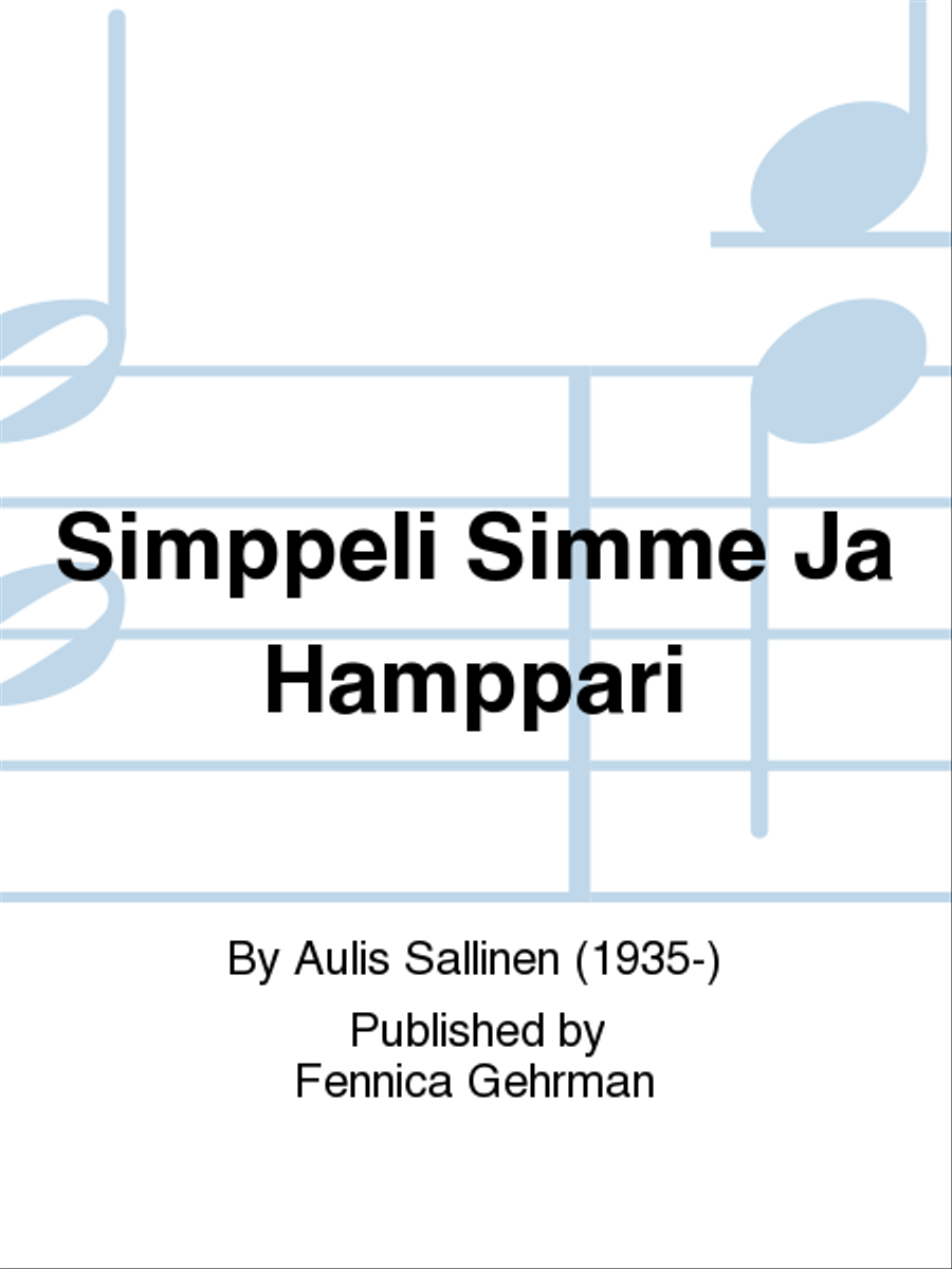 Simppeli Simme ja Hamppari Hamme Mixed Choir scores gallery preview page 1