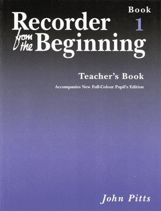 Book cover for Recorder from the Beginning - Teacher's Book 1