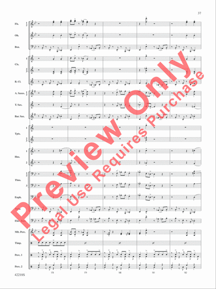 Tower of Power Greatest Hits Concert Band scores gallery preview page 38