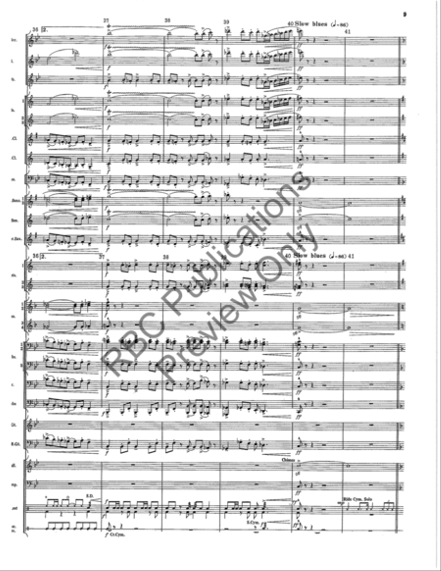 Magnum Blues Concert Band scores gallery preview page 10