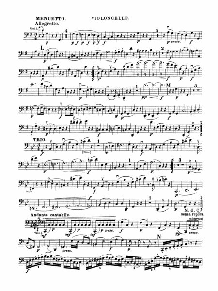 Ten Famous Quartets, K. 387, 421, 428, 458, 464, 465, 499, 575, 589, 590: Cello